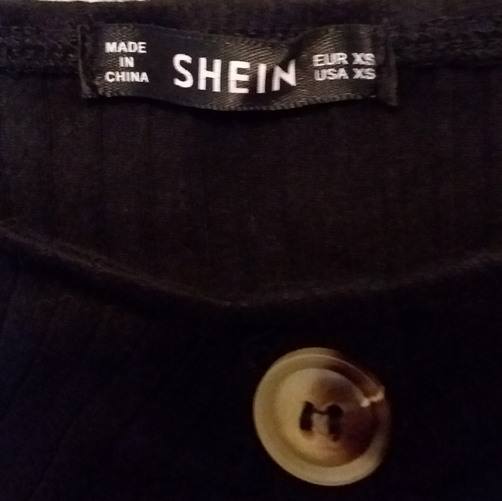 SHEIN Ladies Cropped Long Sleeve Cardigan Style Top - Picture 2 of 4